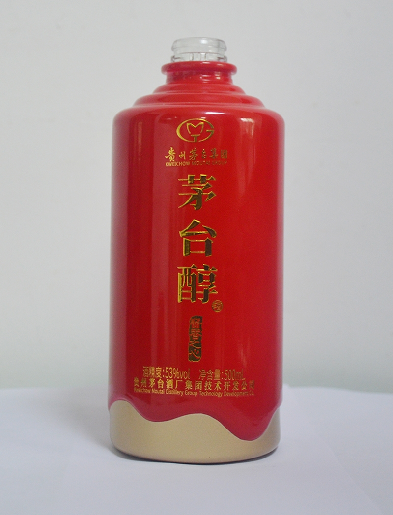 茅臺(tái)醇噴釉玻璃酒瓶